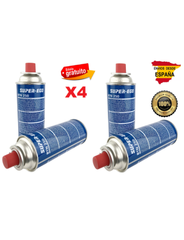 Pack de 4 Bombonas Gas de 227Gr Con Envío Gratis Super-Ego