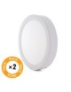 Pack 2 Plafones Superficie Led 18W 1190Lm 3000ºK Circular de 210mmx27 con Envío Gratis.