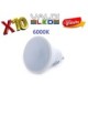Pack 10 Bombillas LED GU10 6W 6000ºK con Envío Gratis.