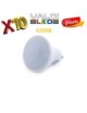 Pack 10 Bombillas LED GU10 6W 4200ºK con Envío Gratis.