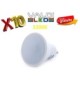 Pack 10 Bombillas LED GU10 6W 3000ºK con Envío Gratis.