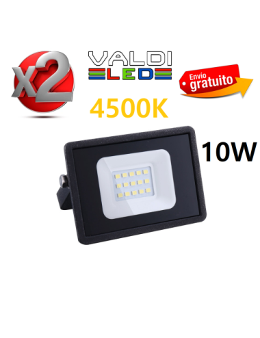 Pack 2 Focos Proyector LED 10W 4200ºK IP66 Regulable con Envío Gratis.