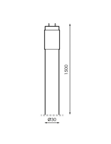 Pack de 10 Tubos Led T8 150cm 22W de Cristal 6000k con Conexión un Lateral y Envío Gratis.