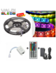Tira de 300 LEDs 72W SMD5050 12VDC IP33 Multicolor RGB Transformador/Controlador x5M y Envío Gratis.