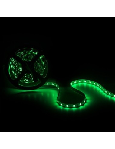 Tira de 300 LEDs 72W SMD5050 12VDC IP33 Multicolor RGB Transformador/Controlador x5M y Envío Gratis.