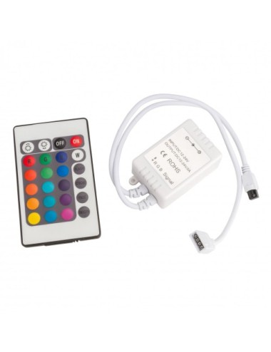 Tira de 300 LEDs 72W SMD5050 12VDC IP33 Multicolor RGB Transformador/Controlador x5M y Envío Gratis.