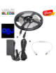 Tira de 300 LEDs 72W SMD5050 12VDC Azul Transformador/Dimmer x5M y Envío Gratis