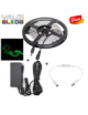 Tira de 300 LEDs 72W SMD5050 12VDC Verde Transformador/Dimmer x5M y Envío Gratis