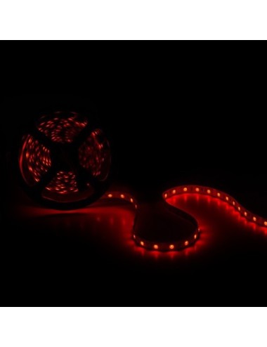 Tira de 300 LEDs 72W SMD5050 12VDC Rojo Transformador/Dimmer x5M y Envío Gratis