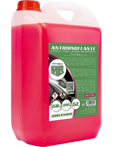 Anticongelante 50% Orgánico, Rosa, 5 Litros y Envío Gratis