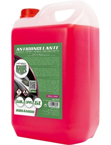 Anticongelante 50% Orgánico, Rosa, 5 Litros y Envío Gratis
