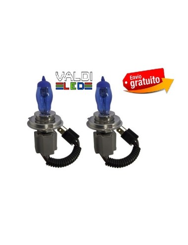 Kit 2 Bombillas Hod Cerámica Ultrablancas H4 100w 12v Con Envío Gratis