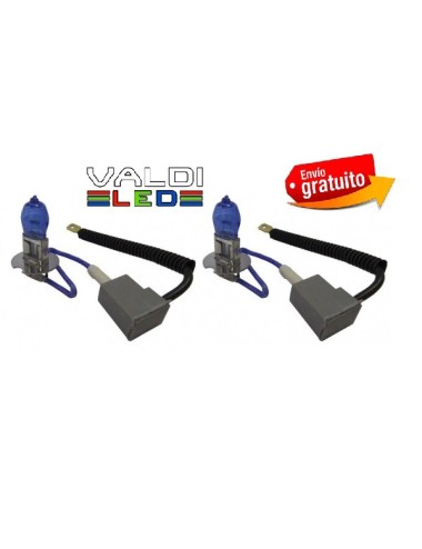 Kit 2 Bombillas Hod Cerámica Ultrablancas H3 100w 12v Con Envío Gratis