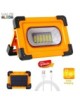 Foco Proyector LED Solar 30w PowerBank Portátil con Batería, Recargable, Luz para trabajo, Recargable USB o Solar, Envío Gratis.