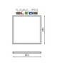 Pack de 2X Panel Led 60X60 Cm 40W 6000K Luz Fría 6000k Con Envió Gratis