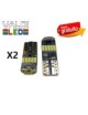 Pack 2 Bombillas LED W5W T10 Canbus Blanco 15 SMD 6000K para Matrícula, Posición e Interior Coche