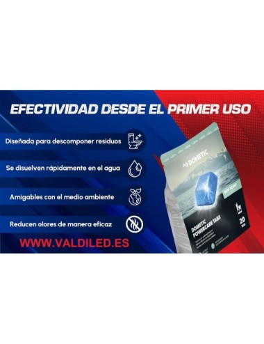 3x20 Waeco Dometic Power Care Tabs 60 Pastillas para WC Químico, Camper, Caravana y Autocaravana