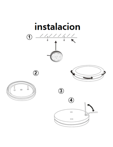 Pack de 4 Focos 3w de superficie leds a 12v de 55x9mm 3000k Con Envío Gratis. (copia)