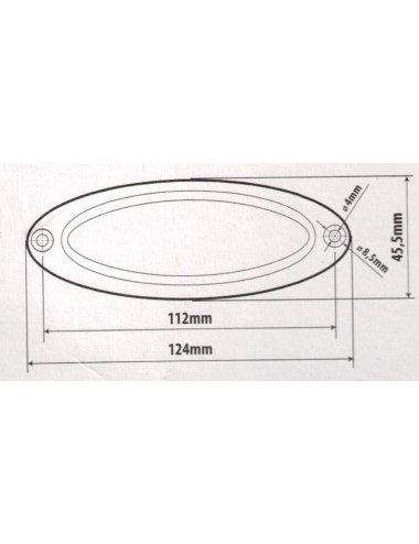 luz galibo lateral autocaravana Giottiline Siena, Therry, etc. con Envió Gratis