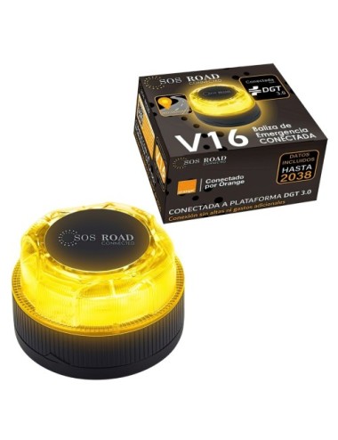 Baliza V16 de Emergencia Conectada SOS ROAD CONNECTED con Envió Gratis