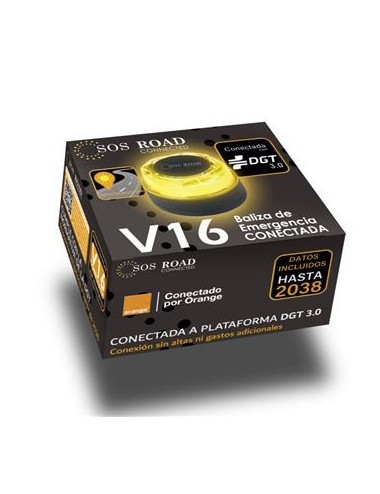 Baliza V16 de Emergencia Conectada SOS ROAD CONNECTED con Envió Gratis