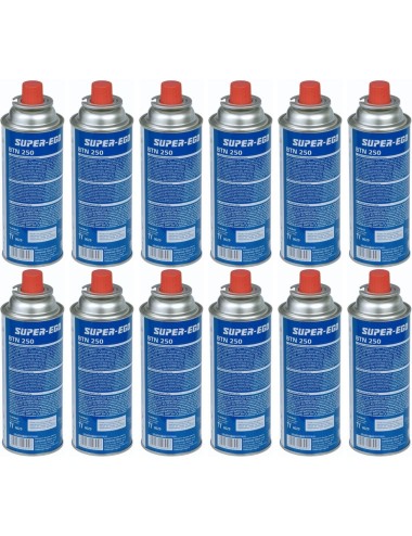 Pack de 12 Bombonas Gas de 227Gr Con Envío Gratis Super-Ego.