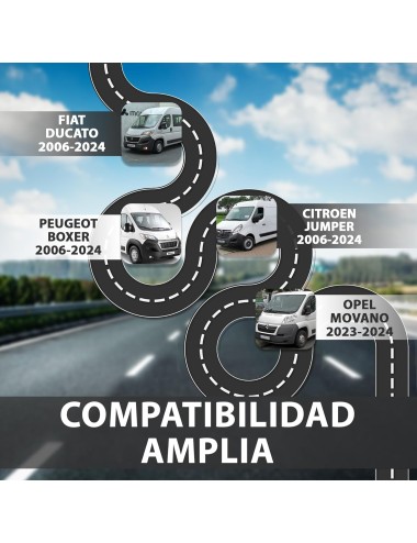 Juego 2 Deflectores de Viento para Fiat Ducato, Boxer, Jumper 2006-2024 y Opel Movano 2023-2024
