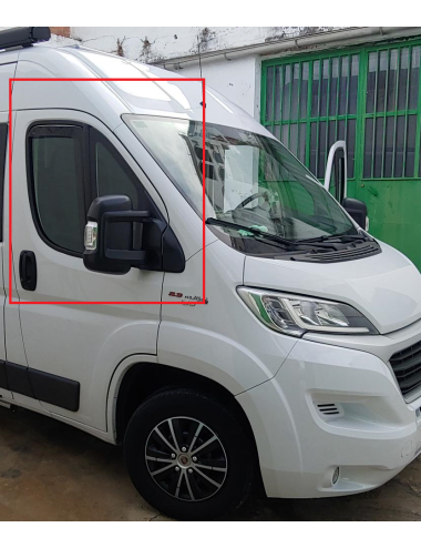 Juego 2 Deflectores de Viento para Fiat Ducato, Boxer, Jumper 2006-2024 y Opel Movano 2023-2024