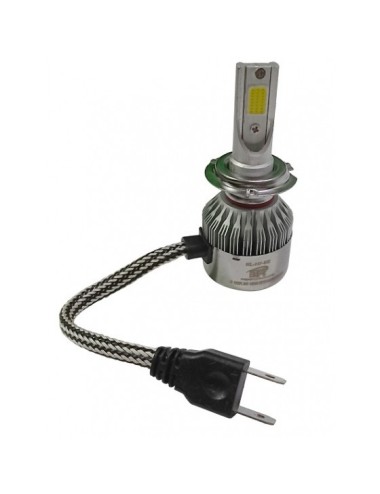 Kit de Led H7 de color blanco puro 6000K, para 12V, de 18W, para bombillas H7.
