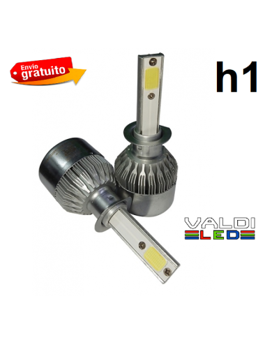 Kit de Led H1 de color blanco puro 6000K, para 12V, de 18W, para bombillas H1.