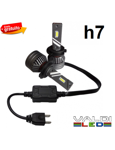 Kit de LED Súper Can Bus, color blanco puro 6000K, 12-24V, 50W. Para bombillas H7.