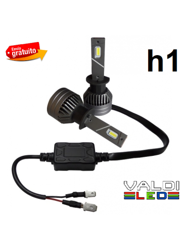 Kit de LED Súper Can Bus, color blanco puro 6000K, 12-24V, 50W. Para bombillas H1.
