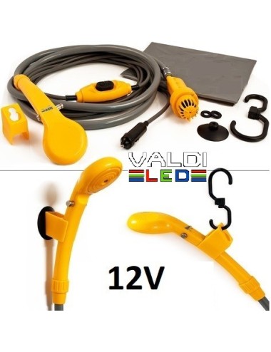 Ducha 12v portátil con Bomba de Agua Con Envío Gratis para Camper Caravana autocaravana Camping.