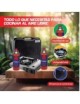 Cocina Hornillo portátil Extra+ dual + 2 botellas de gas + Maletín y Envío Gratis.