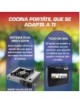 Cocina Hornillo portátil Extra+ dual + 2 botellas de gas + Maletín y Envío Gratis.