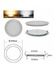 Pack 4 Placas LED 18W 1409Lm 4000ºK Circular para empotrar de 225mm con Envío Gratis.
