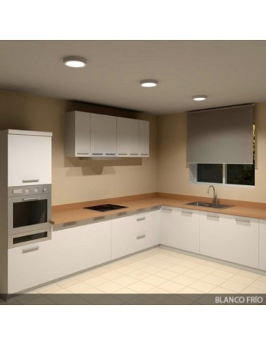 Pack 2 Plafones Superficie Led 18W 6000ºK Circular de 210mmx27 con Envío Gratis.